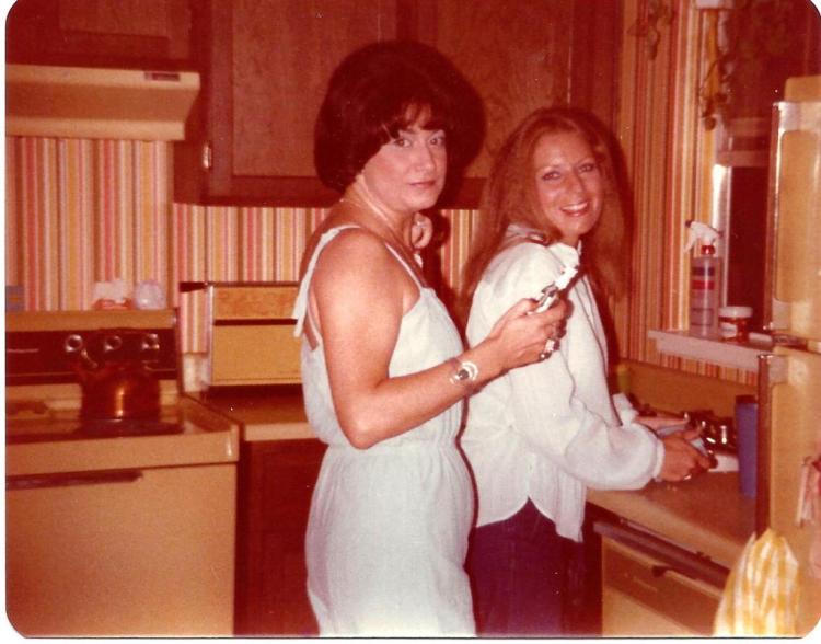 Fancy Nancy and TML in a kitchen