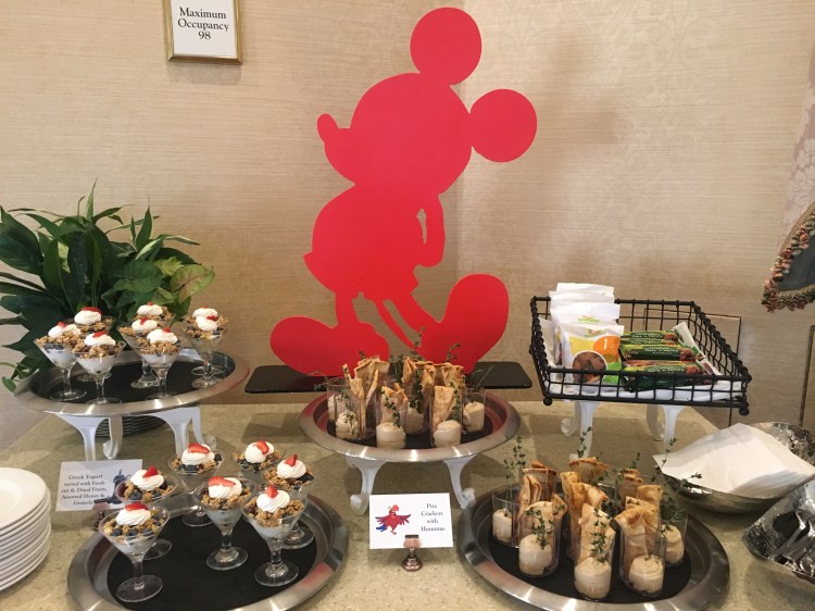 Mickey food decor and buffet